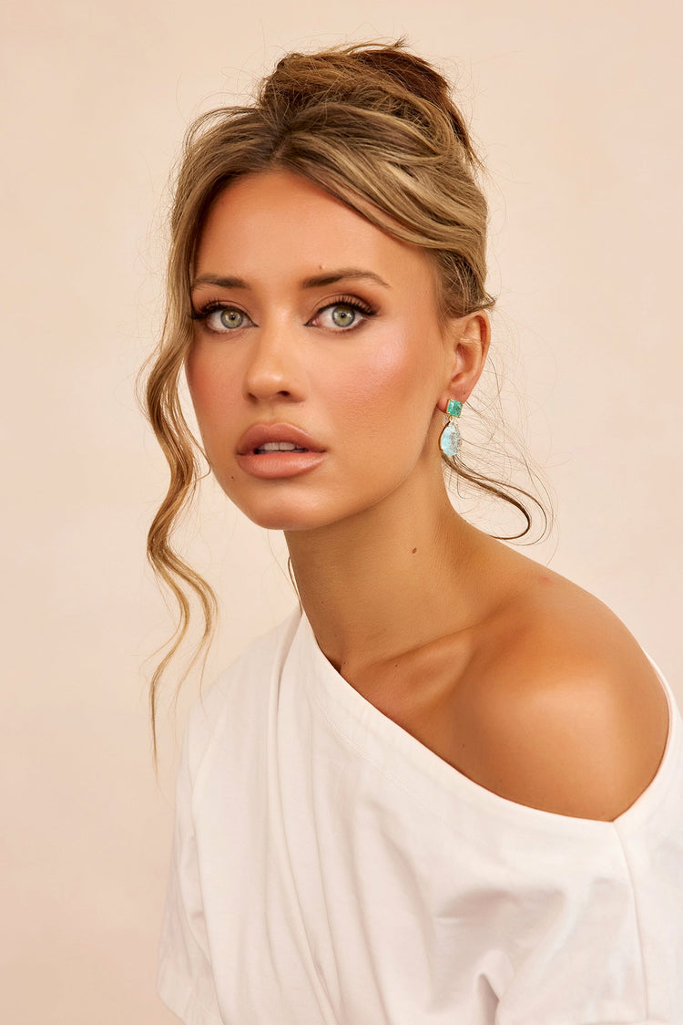 Ocean Speed Earrings - Blue-ACCESSORIES