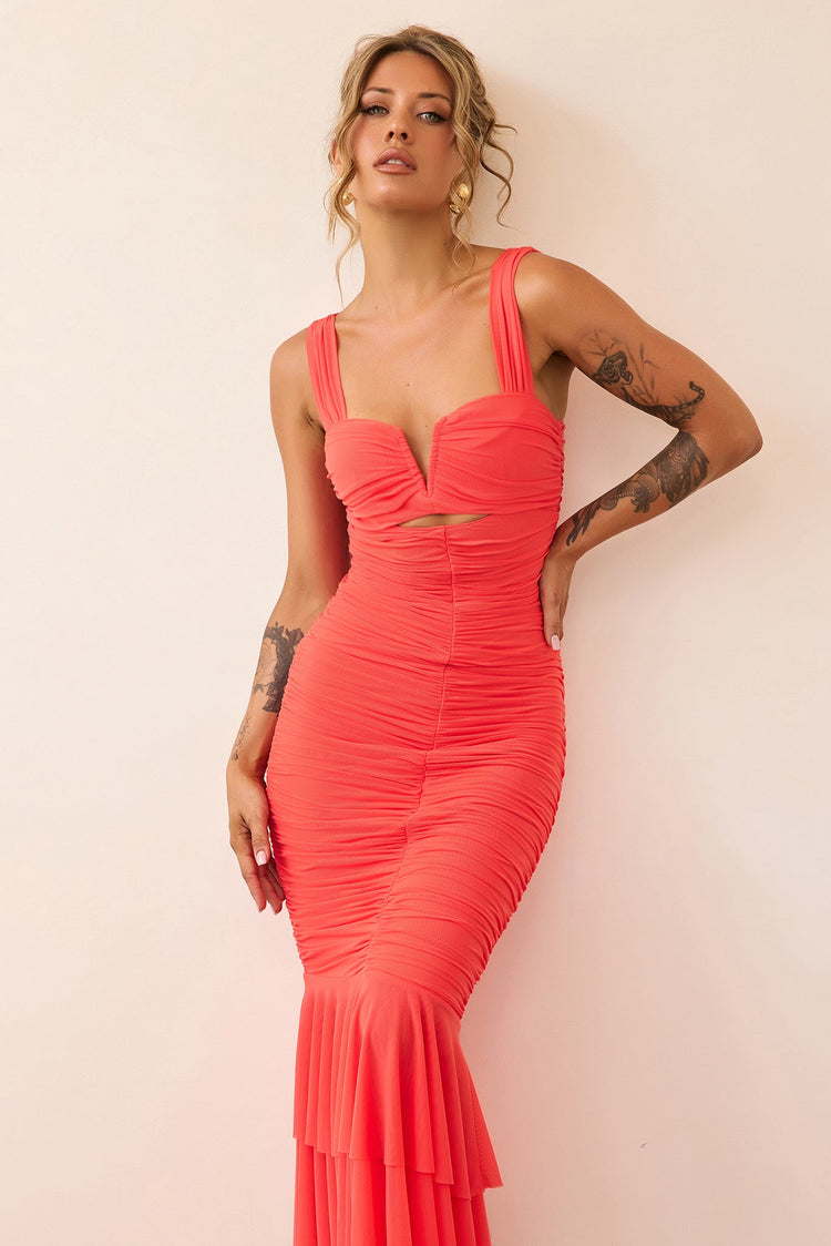 Eternal Muse Maxi Dress - Red-DRESSES