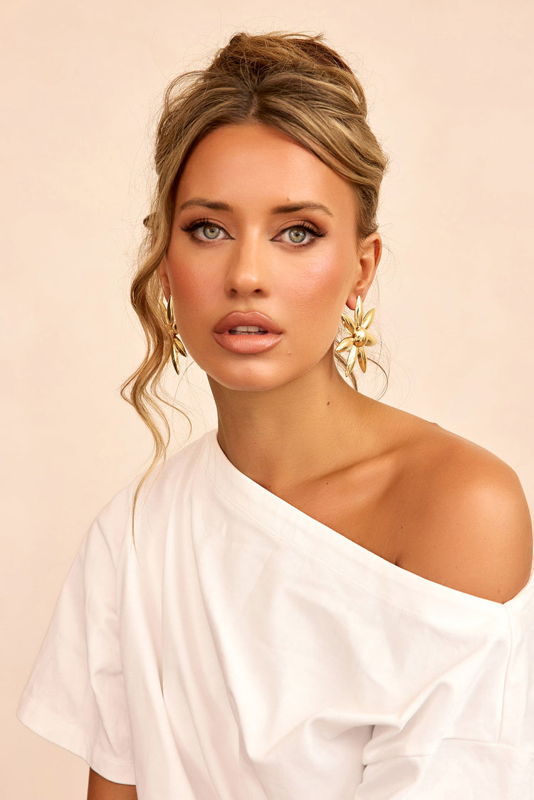 Solar Bloom Earrings - Gold-ACCESSORIES