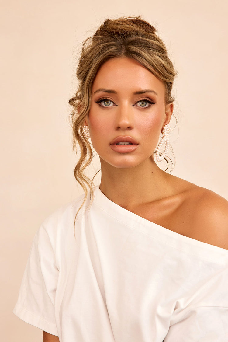 Halo Charm Earrings - Blush-ACCESSORIES