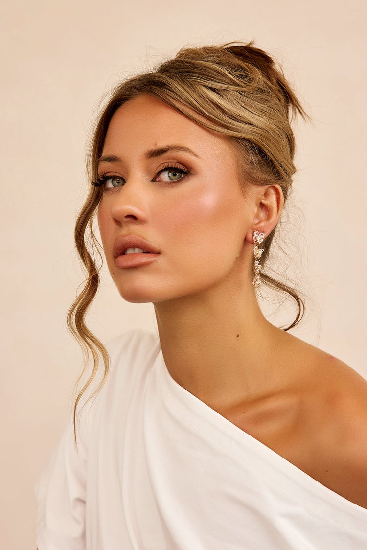 Celestial Vine Earrings - Clear