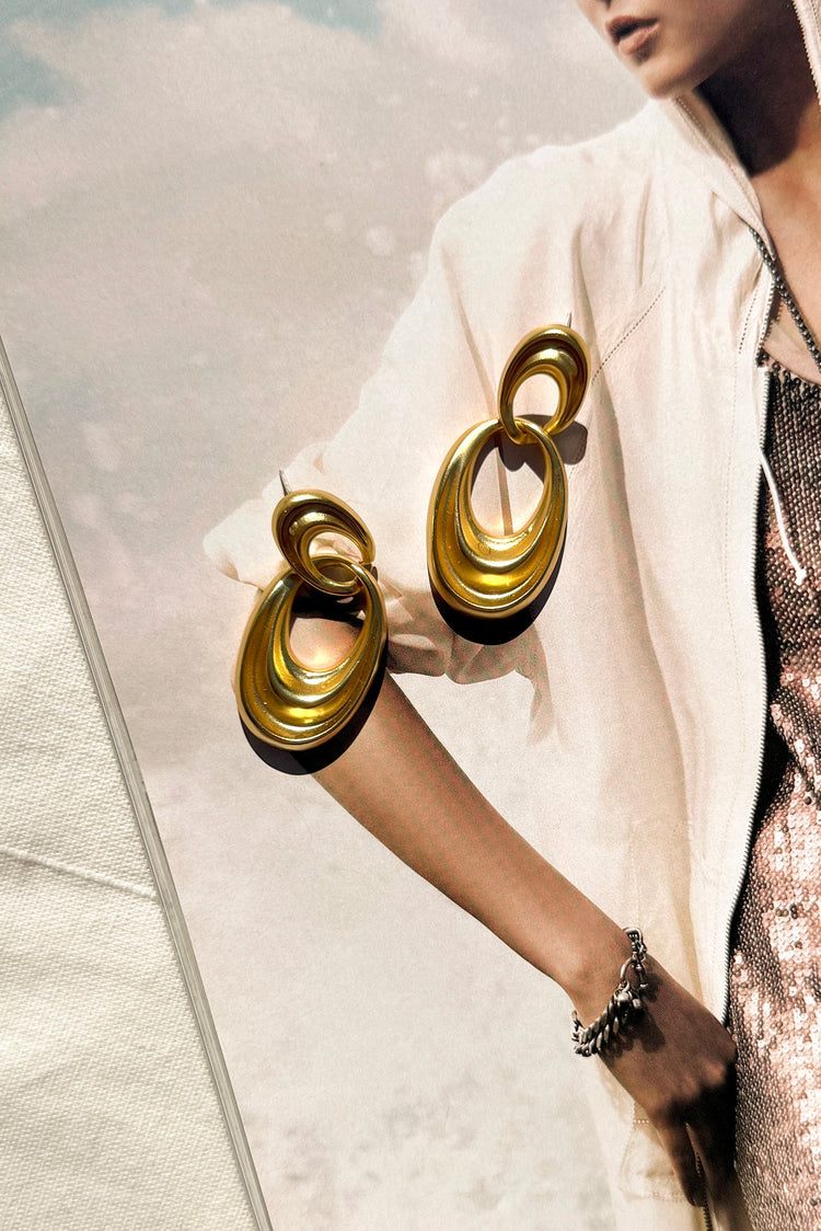 Solar Mirage Earrings - Gold-ACCESSORIES