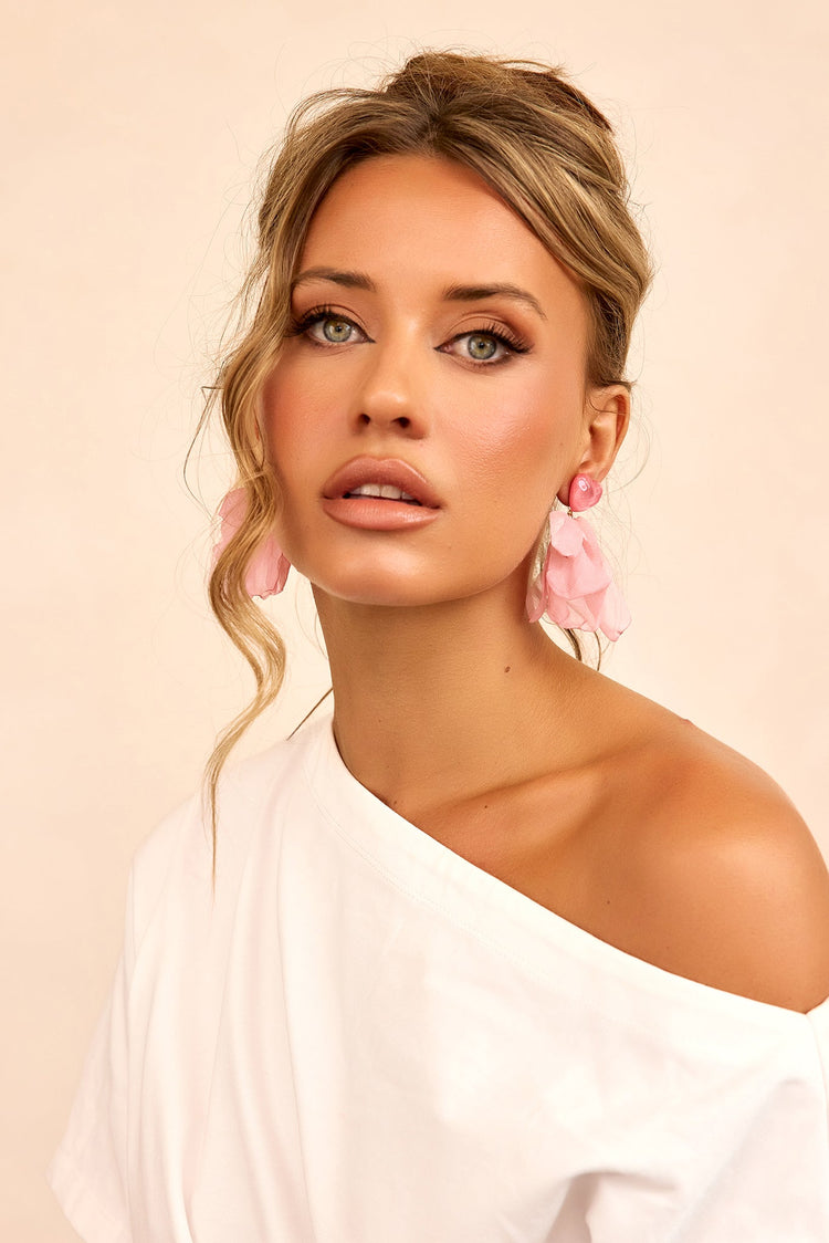 Sugar Veil Earrings - Pink-ACCESSORIES