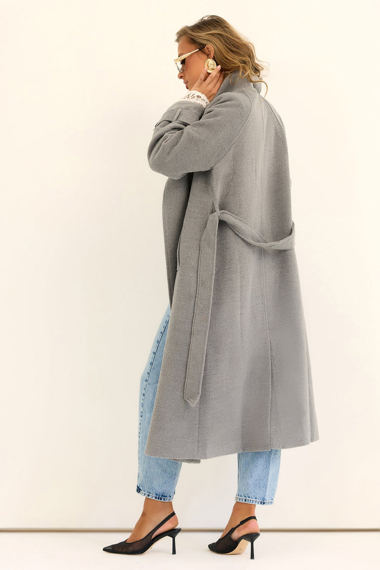 Woodland Affair Woven Coat - Grey