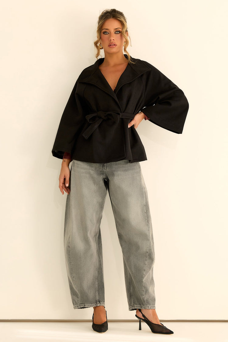 Elysian Wrap Jacket - Black