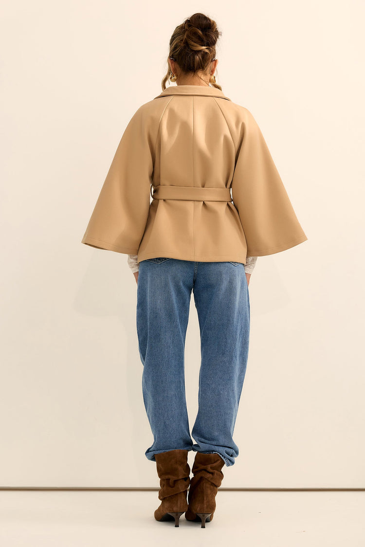 Elysian Wrap Jacket - Camel