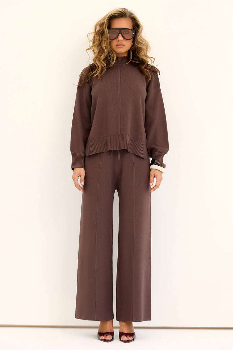 Quiet Luxury Knit Top - Espresso