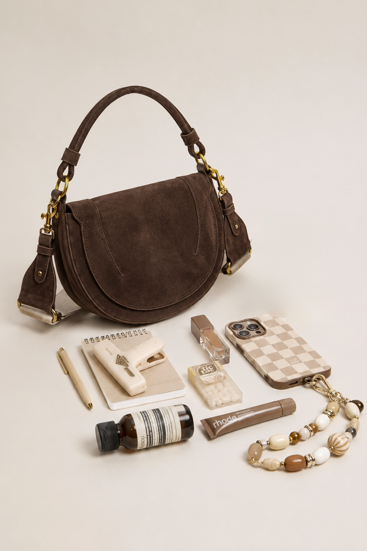 Sable Crescent Bag - Chocolate