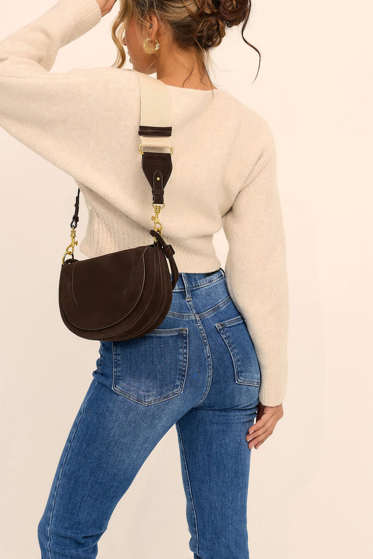 Sable Crescent Bag - Chocolate
