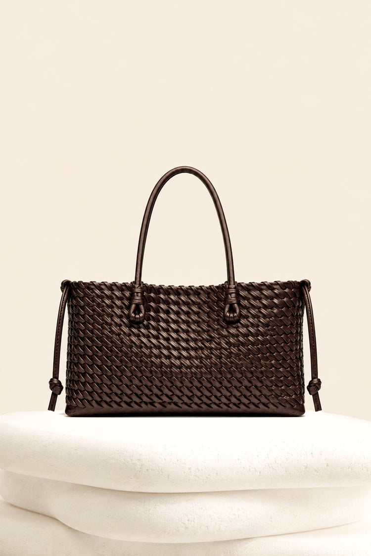 The Woven Atelier Tote Bag - Brown