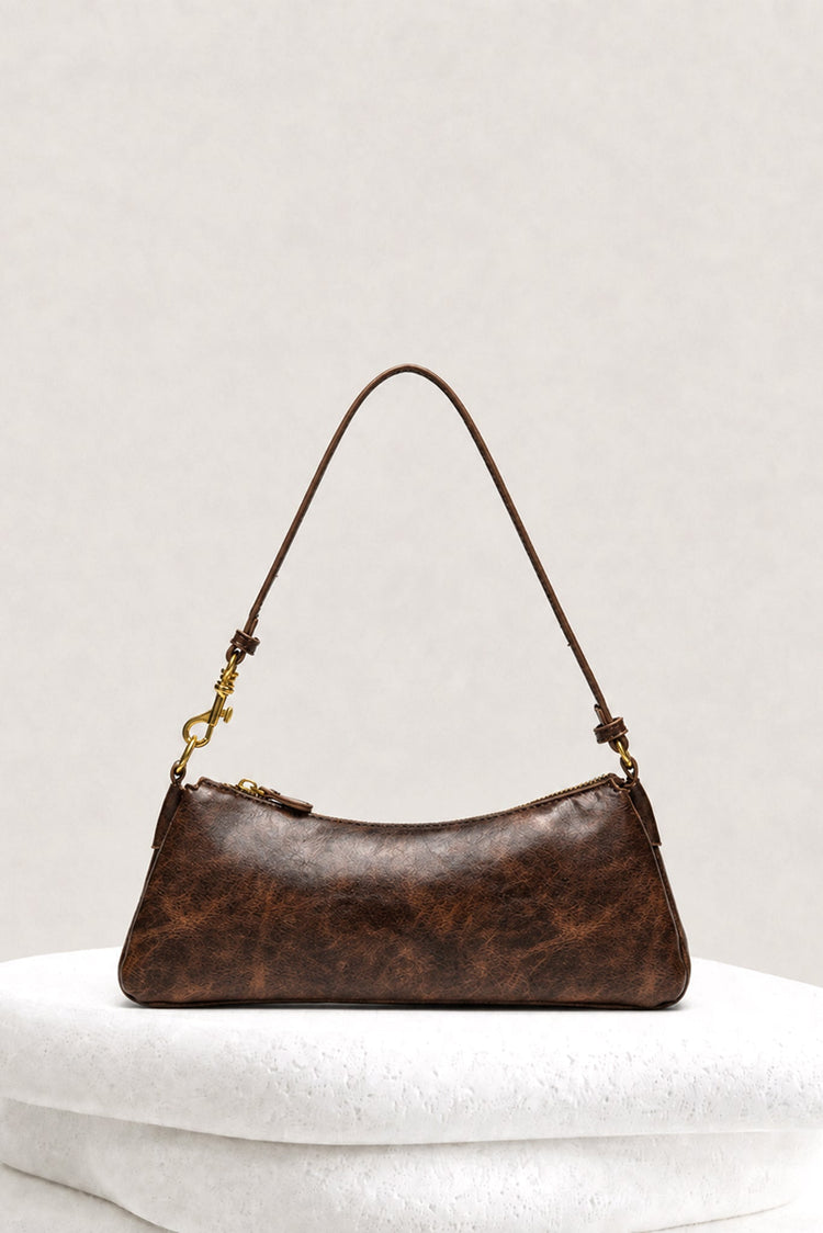 Chestnut Muse Vegan Leather Bag - Brown