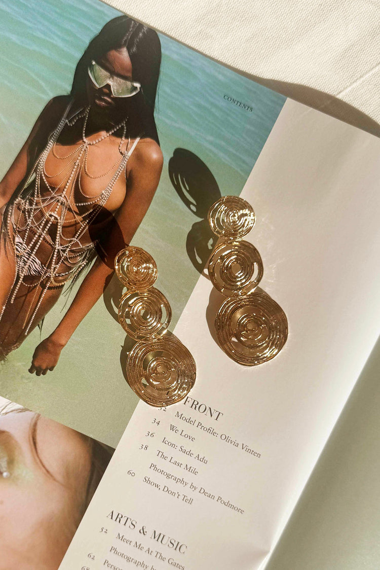 Echo Of Love Earrings - Gold