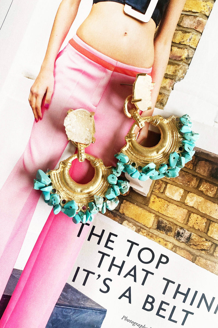 Abigail Earrings - Turquoise for women