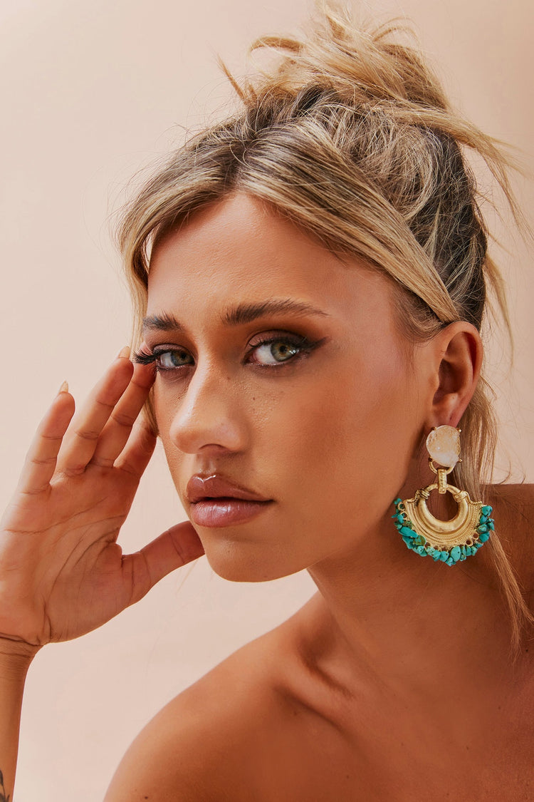 Abigail Earrings - Turquoise for women