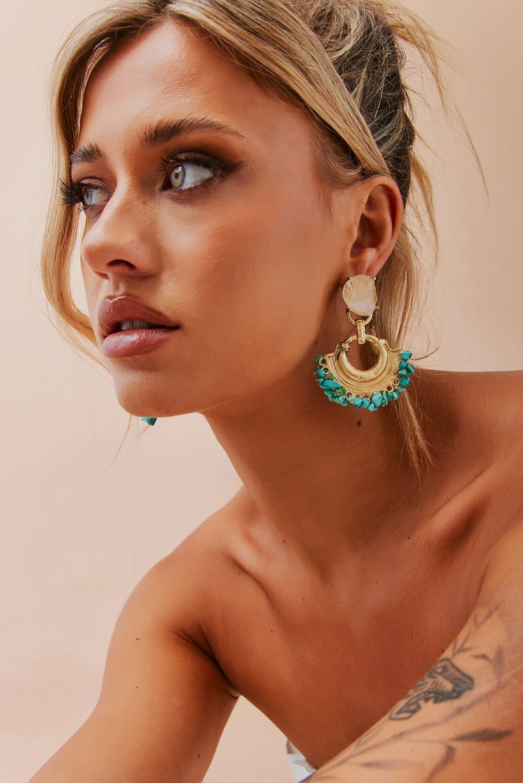 Abigail Earrings - Turquoise for women