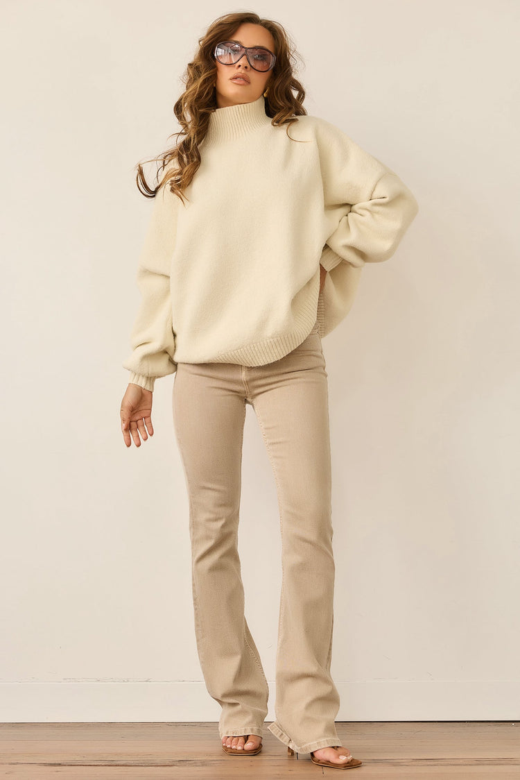Aftersun Knit Sweater - Cream for women