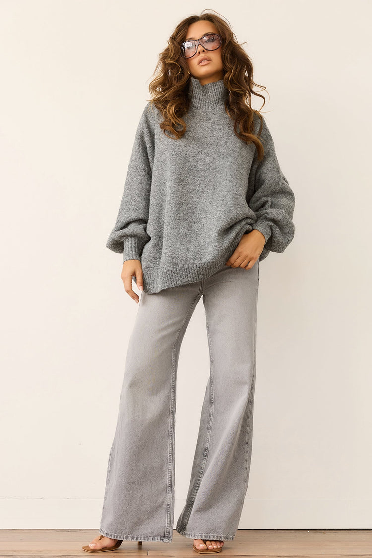 Aftersun Knit Sweater - Grey for women