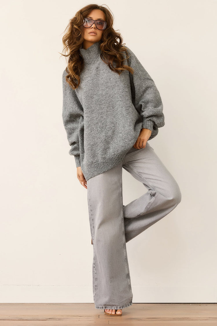Aftersun Knit Sweater - Grey for women