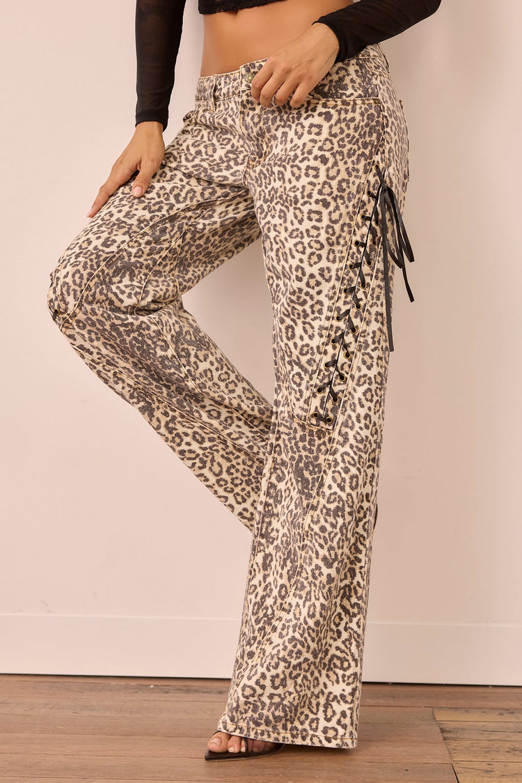 All Out Jeans - Leopard for women
