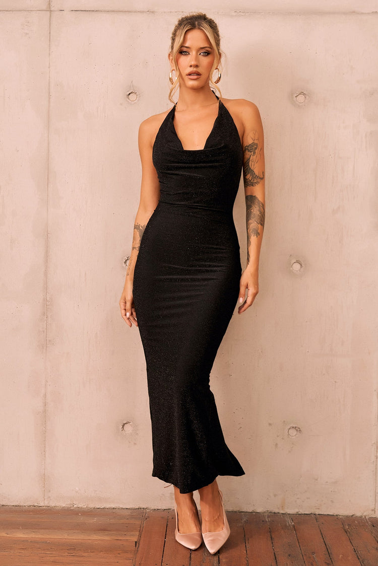 Amanda Midi Dress - Black for women