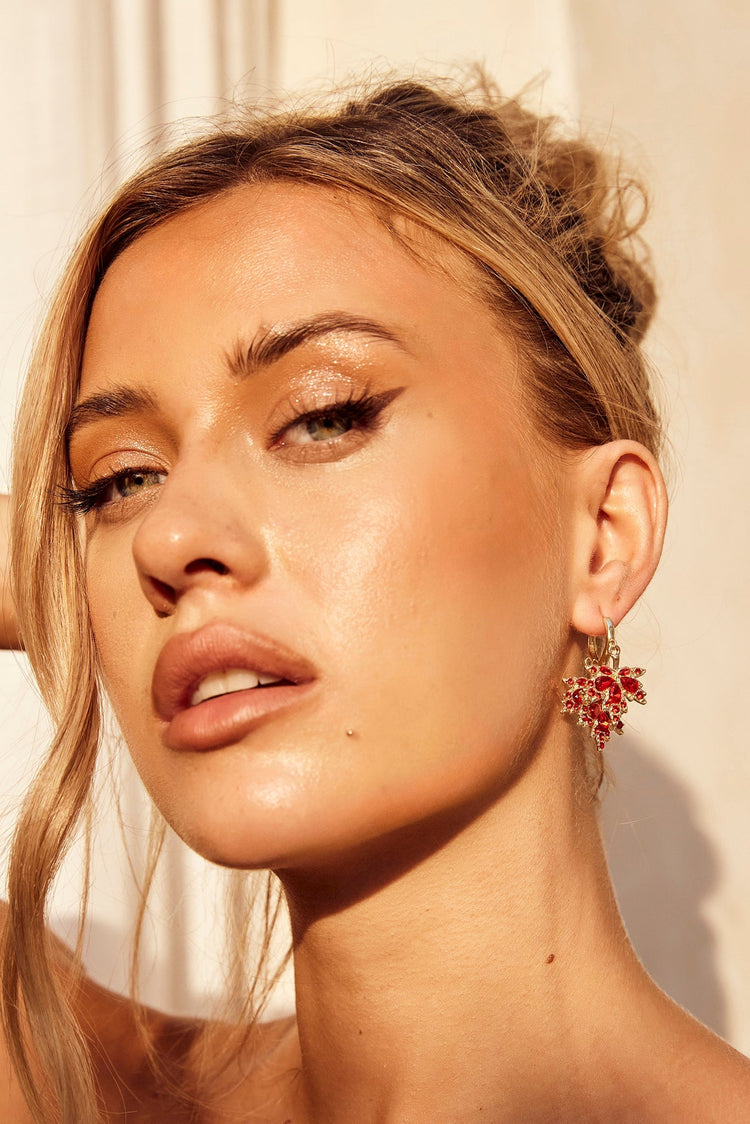 Annika Earrings - Red for women