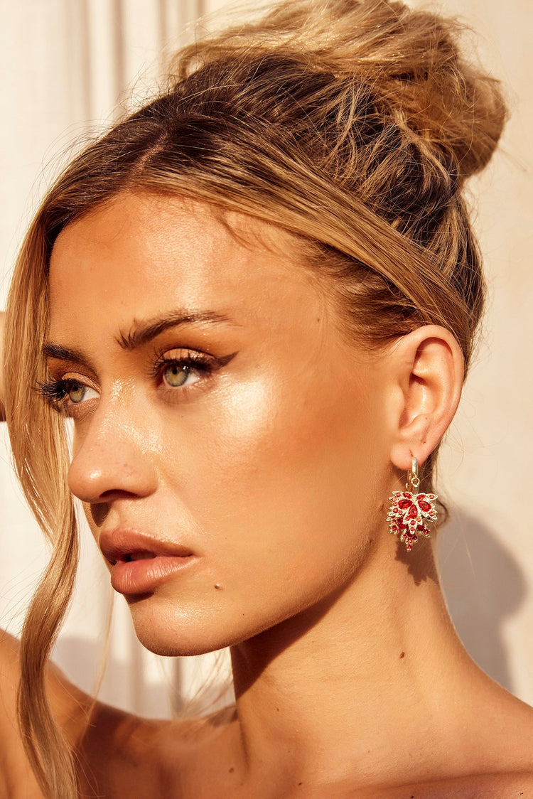 Annika Earrings - Red for women