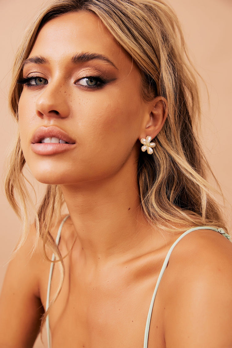 Begin Again Earrings - White for women