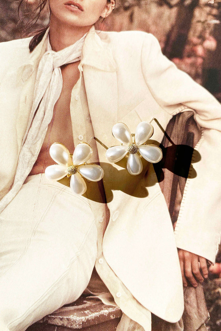 Begin Again Earrings - White for women