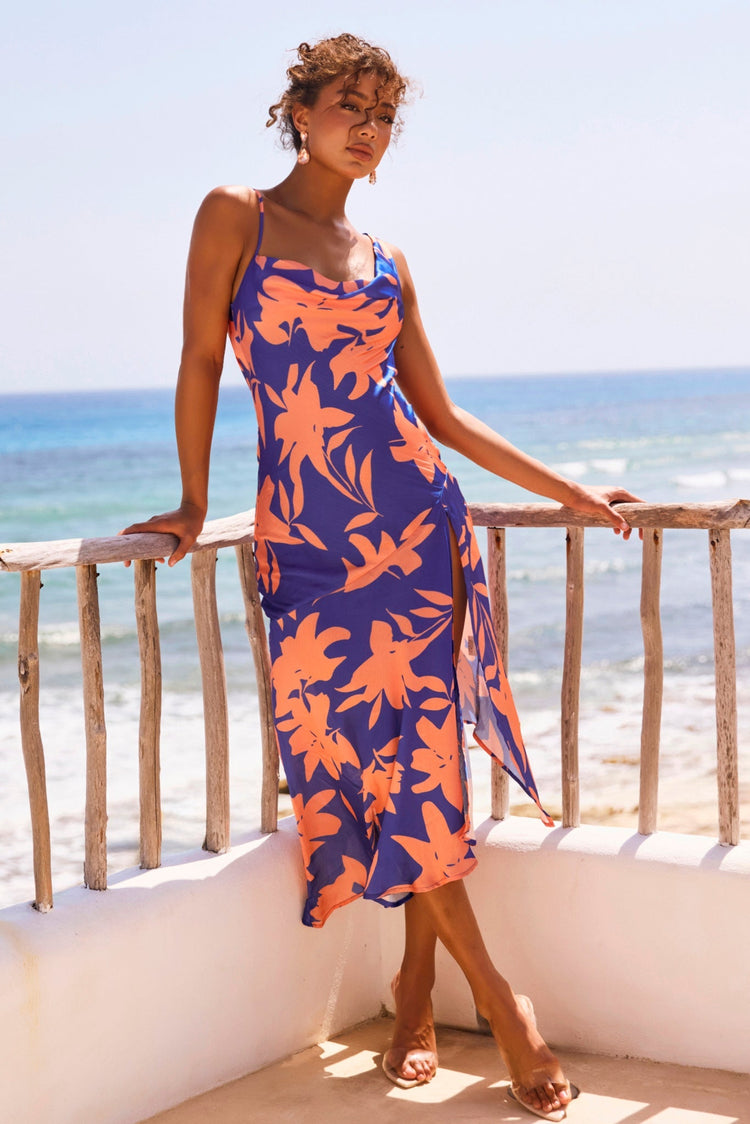 Bluebell Midi Dress - Blue for women