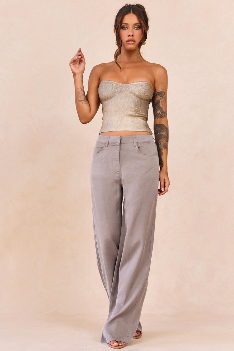 Breezes In Sunsets Foil Knit Top - Gold for women