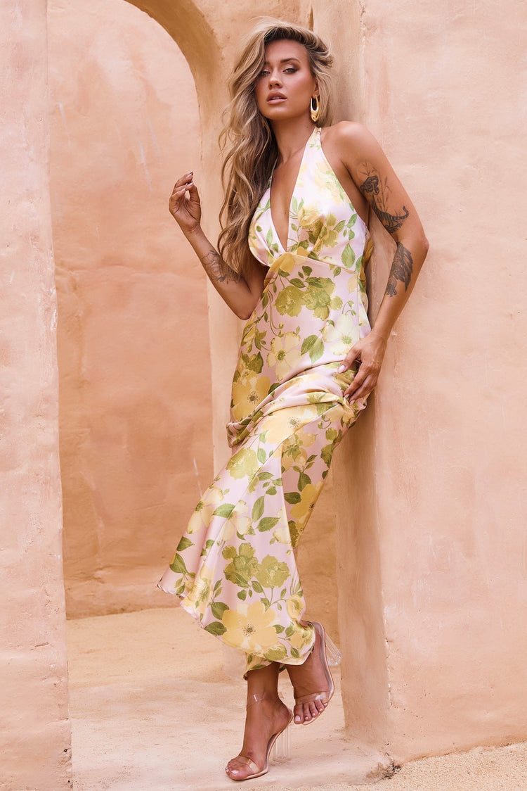 Burst Of Bliss Maxi Dress - Multi for women