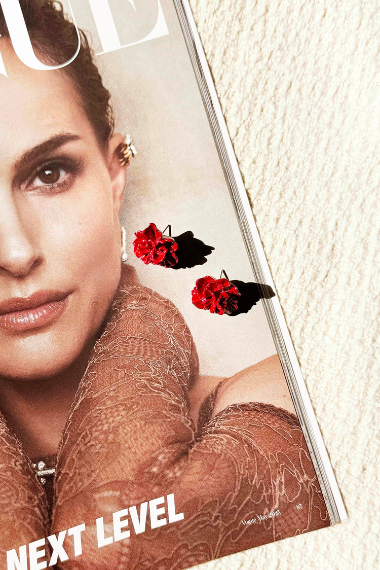 Carmen Rose Earrings - Wine for women