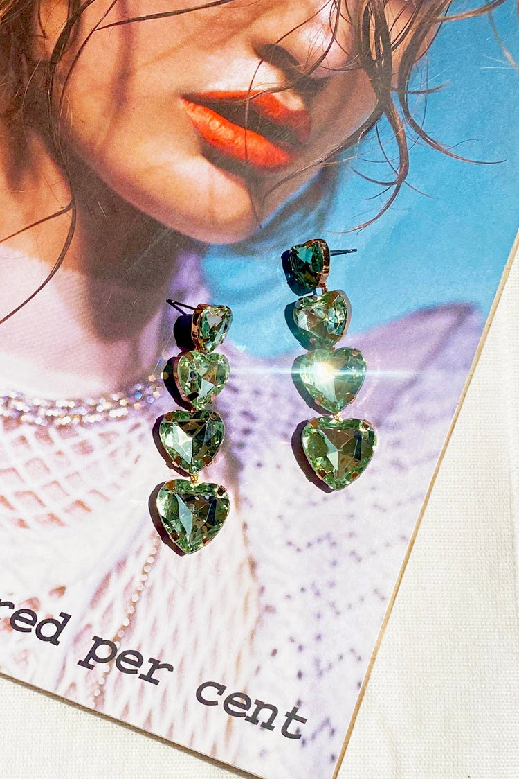 Days Of Love Earrings - Green for women