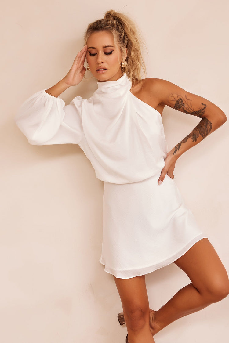 Differences Mini Dress - White for women