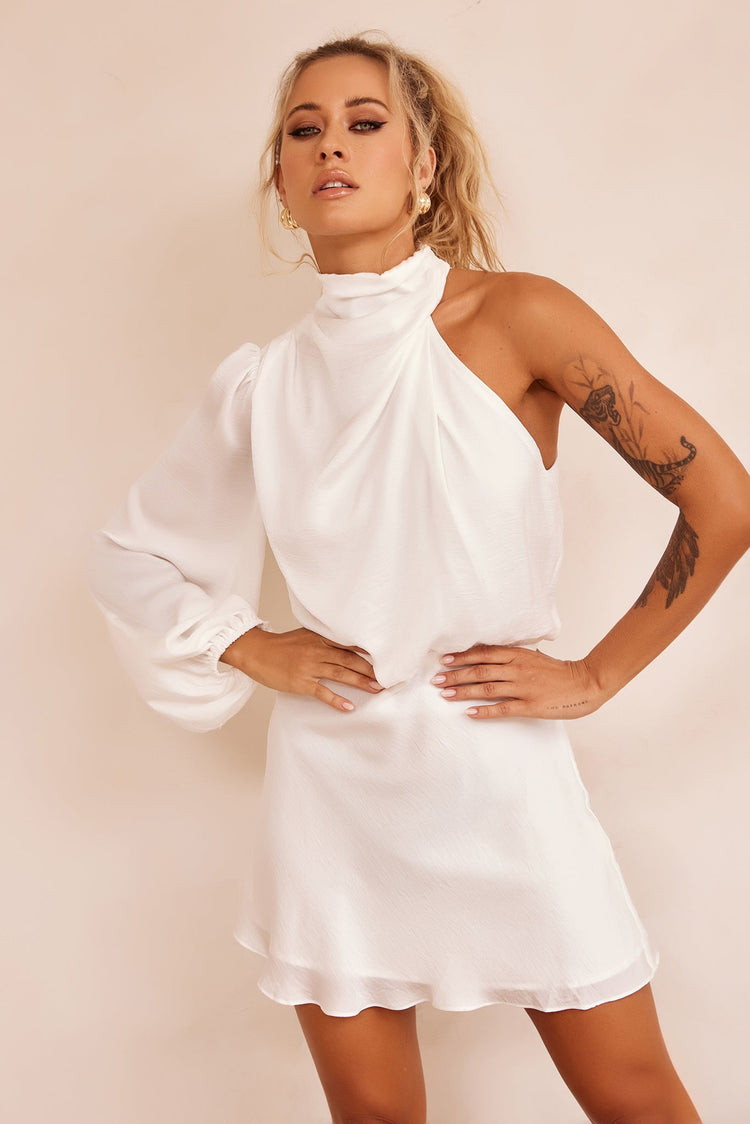 Differences Mini Dress - White for women