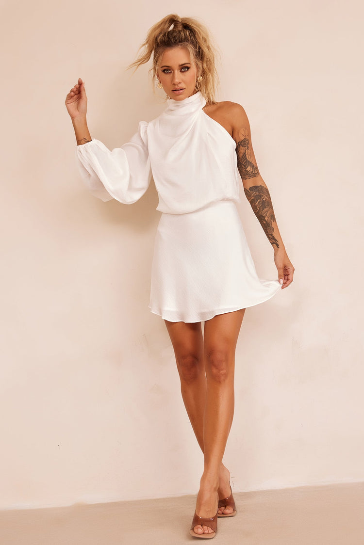 Differences Mini Dress - White for women