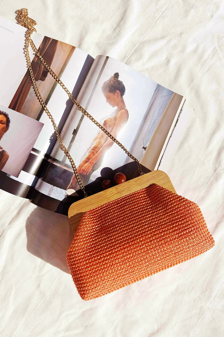 Dixie Clutch Bag - Orange for women