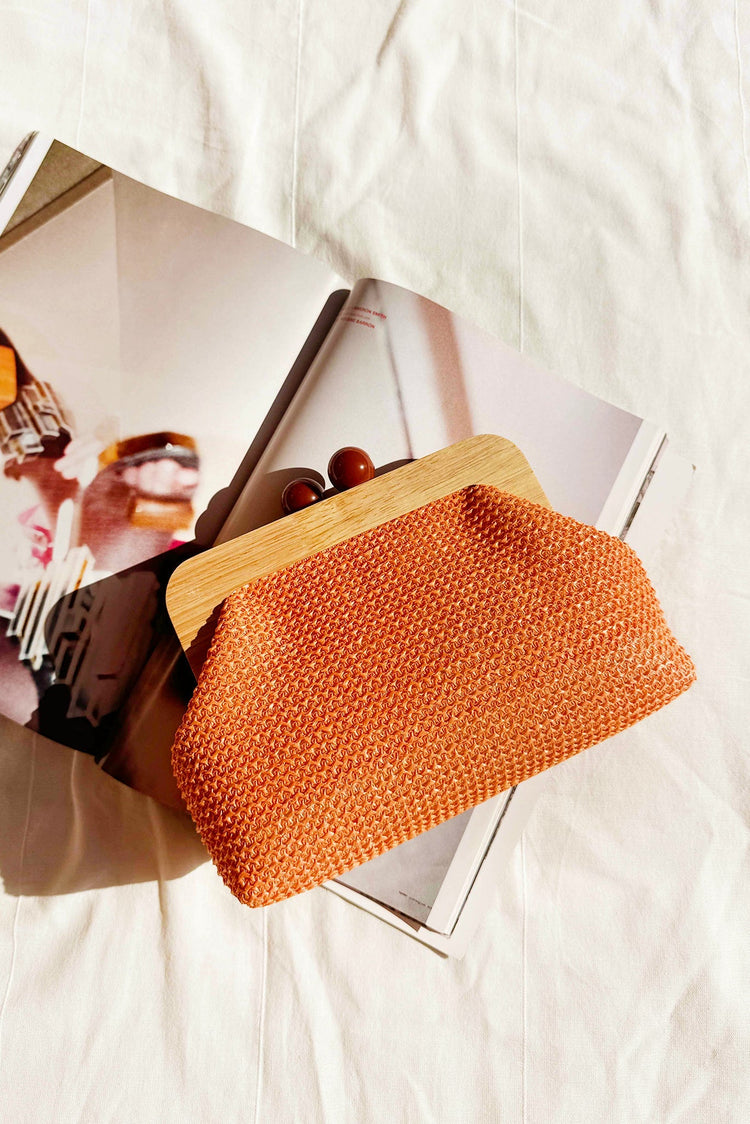 Dixie Clutch Bag - Orange for women