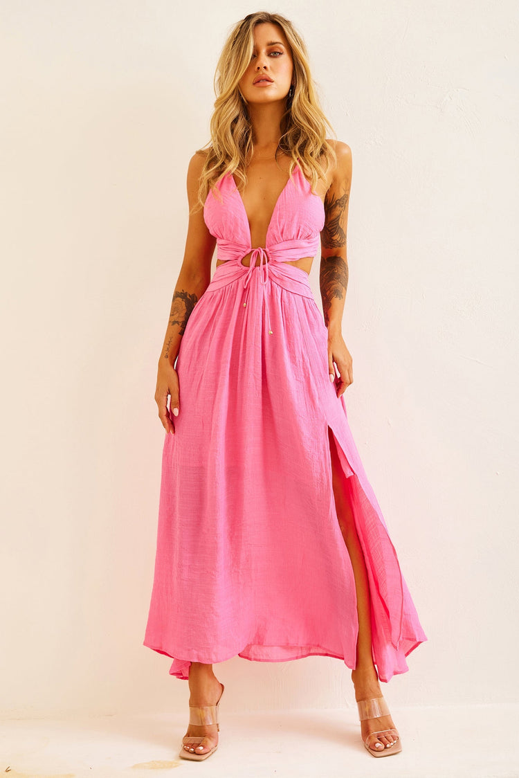 Dolly Maxi Dress - Pink for women