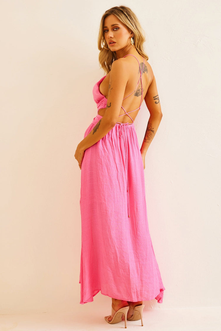Dolly Maxi Dress - Pink for women
