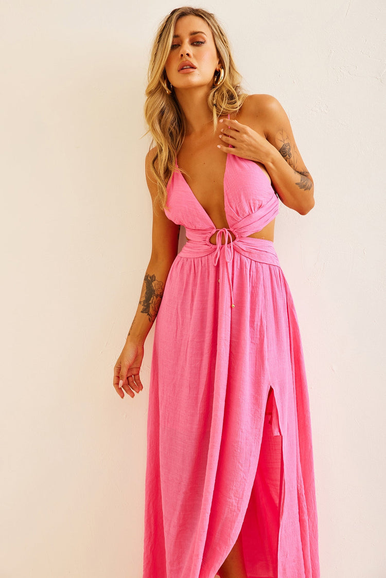 Dolly Maxi Dress - Pink for women