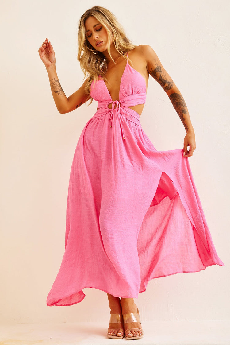Dolly Maxi Dress - Pink for women