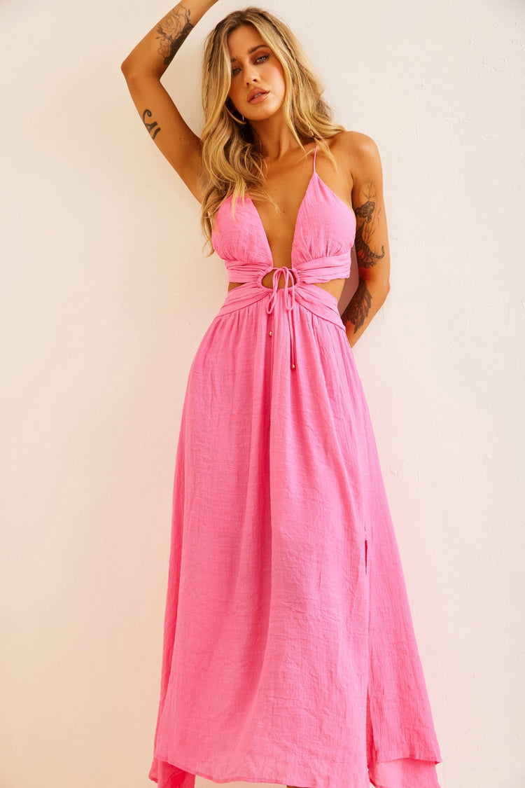 Dolly Maxi Dress - Pink for women