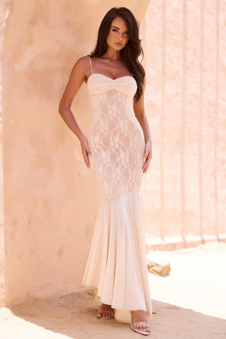 Don't Wait Up Maxi Dress - Vanilla for women