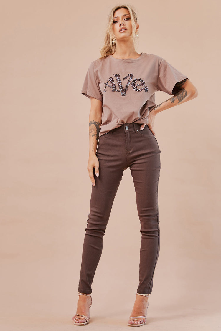 Eastern Jeans - Chocolate for women