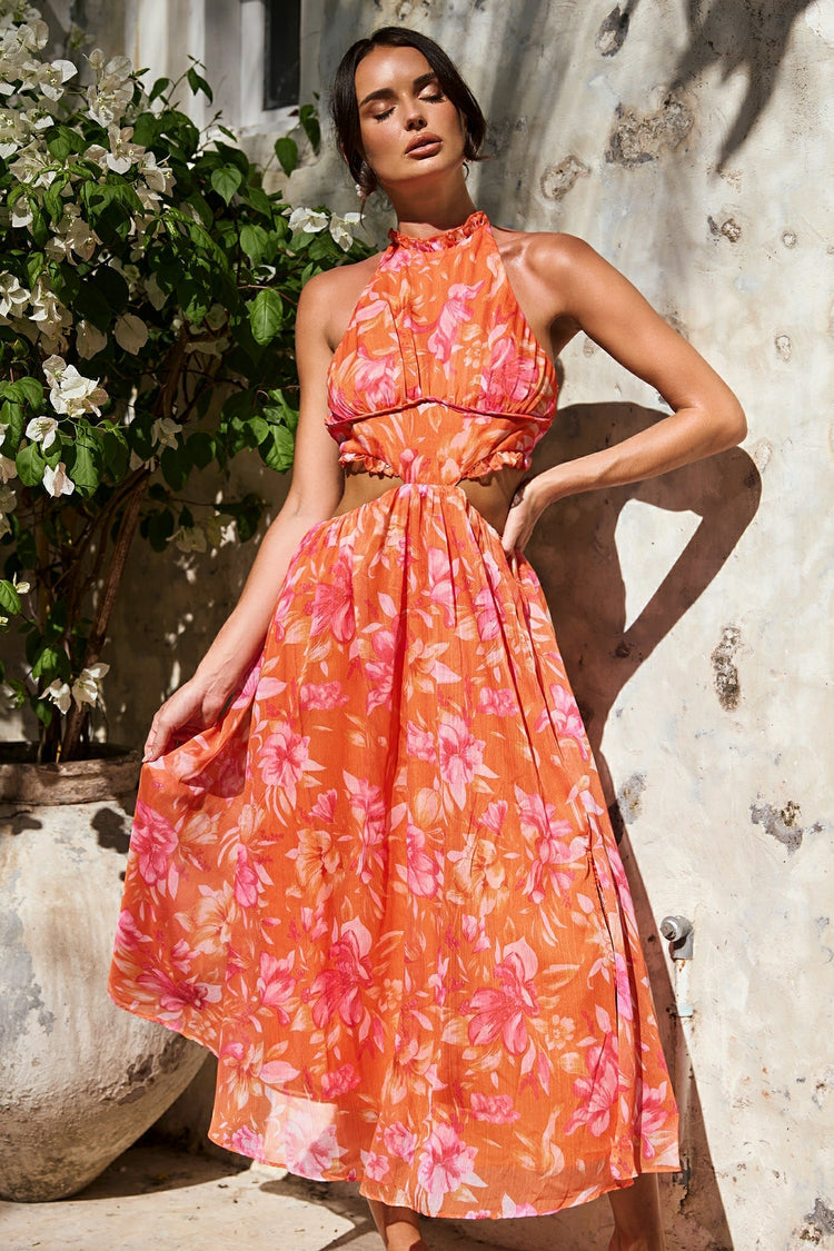 Emery Maxi Dress - Orange for women