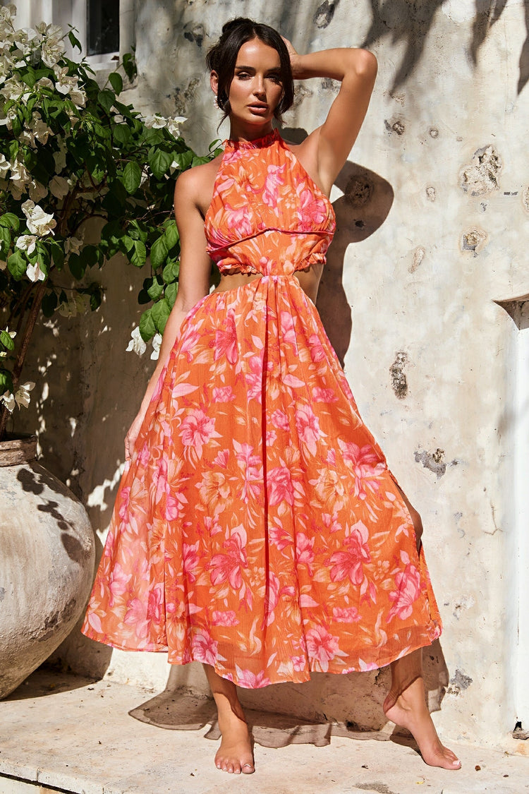 Emery Maxi Dress - Orange for women