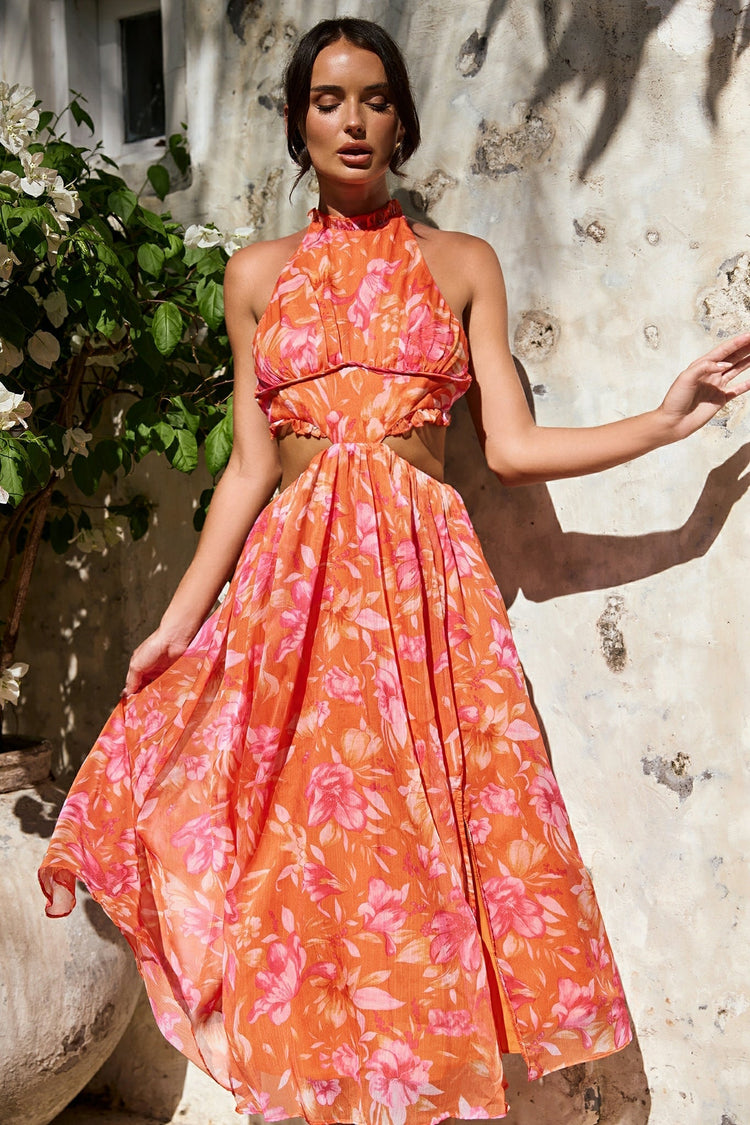 Emery Maxi Dress - Orange for women
