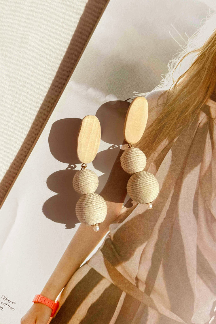 Ethereal Harmony Earrings - White for women