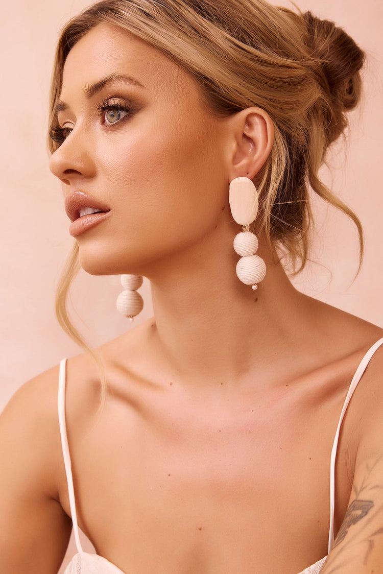 Ethereal Harmony Earrings - White for women